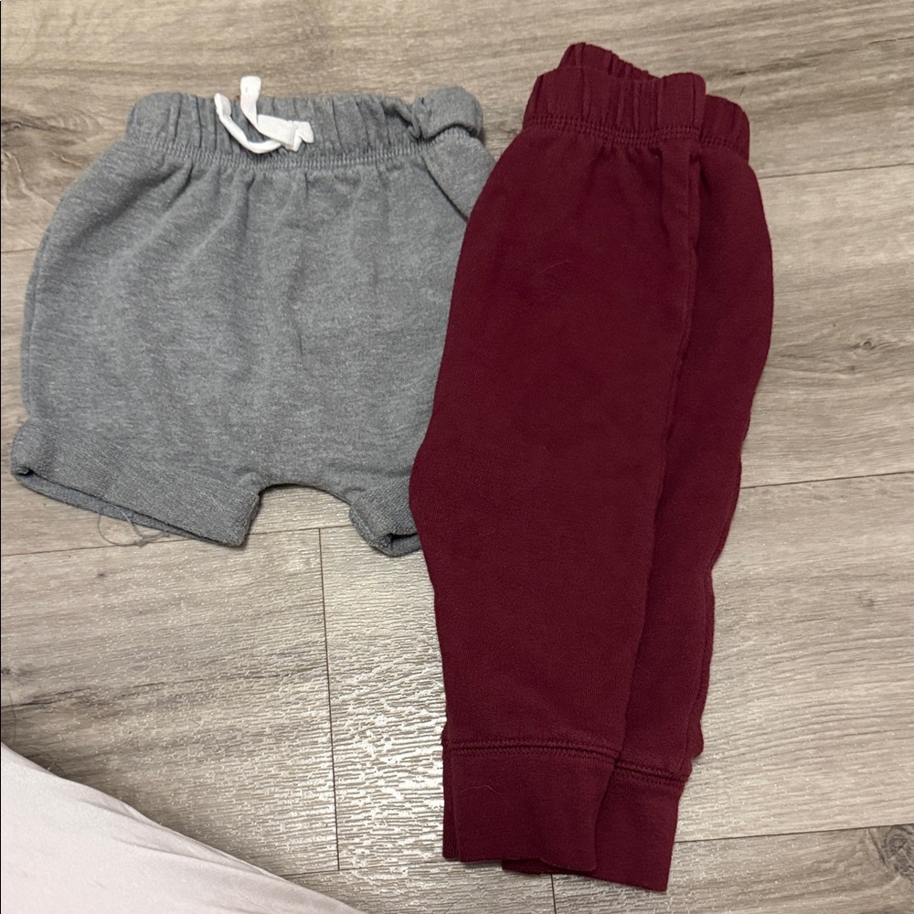 Cat & Jack Gray and Maroon Kids Shorts
